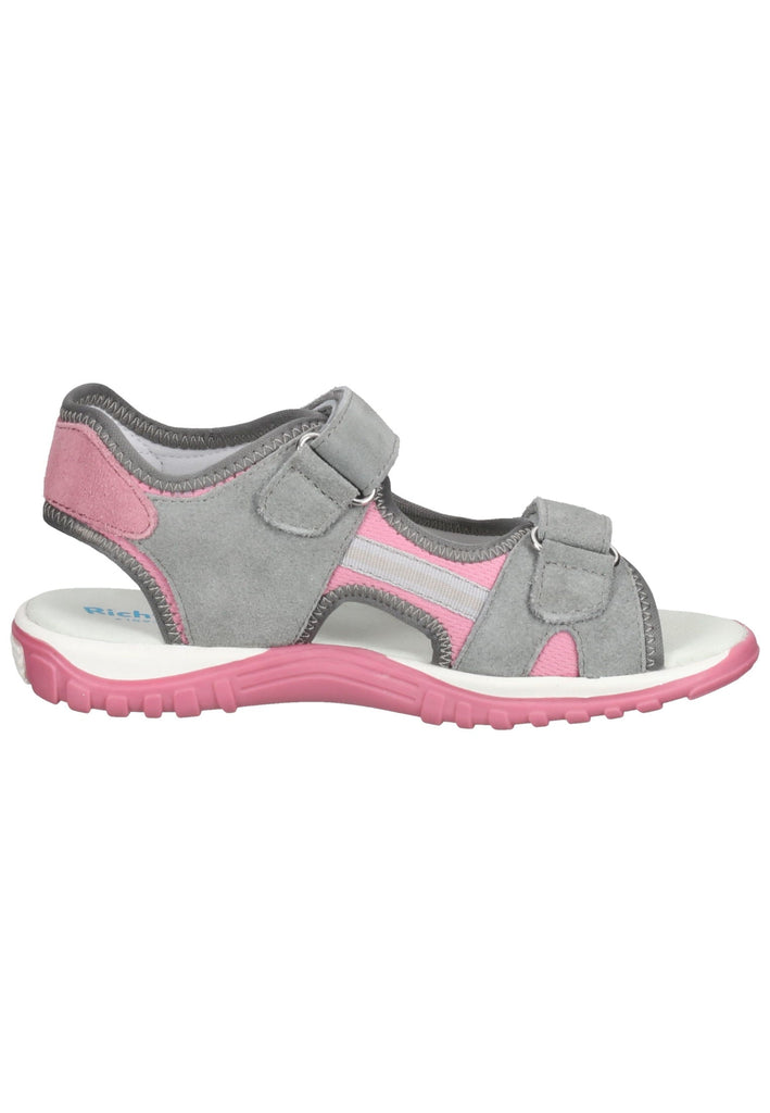 Richter Wanderschuhe Veloursleder/Textil Grau/Rosa