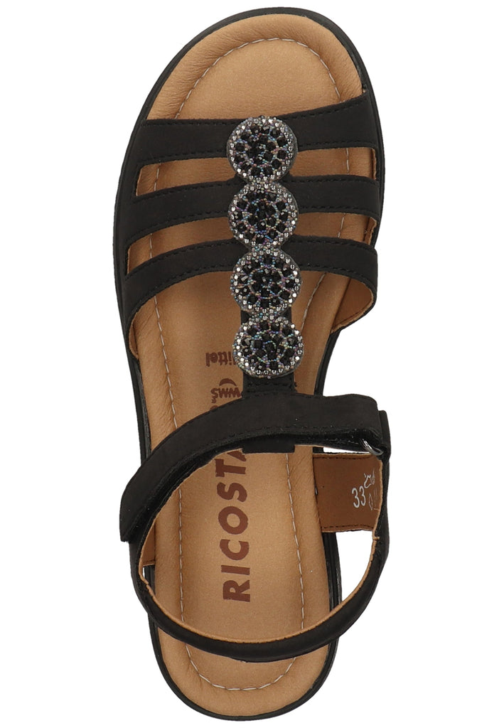 Ricosta Sandalen Leder Schwarz