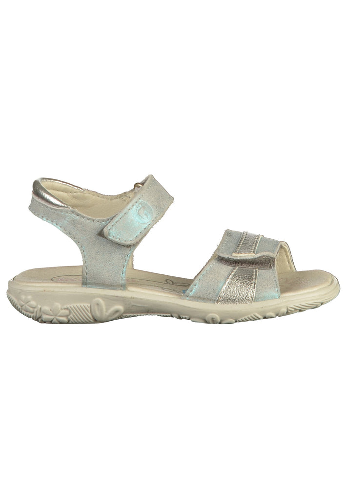 Ricosta Sandalen Leder/Textil Hellblau