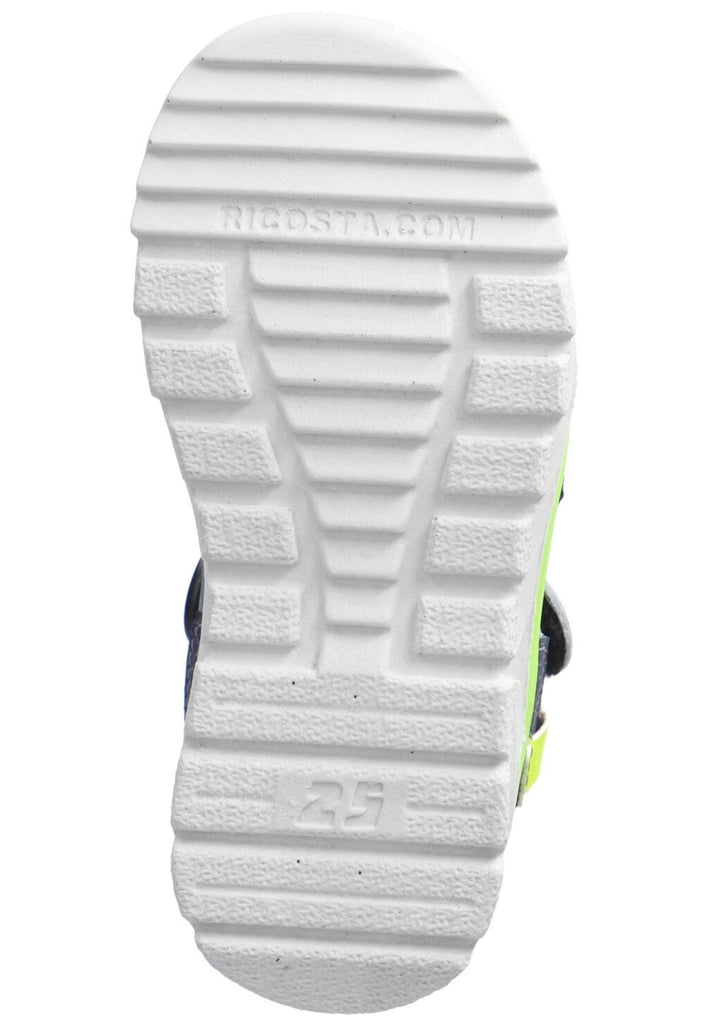 Ricosta Sandalen Lederimitat Blau/Gelb