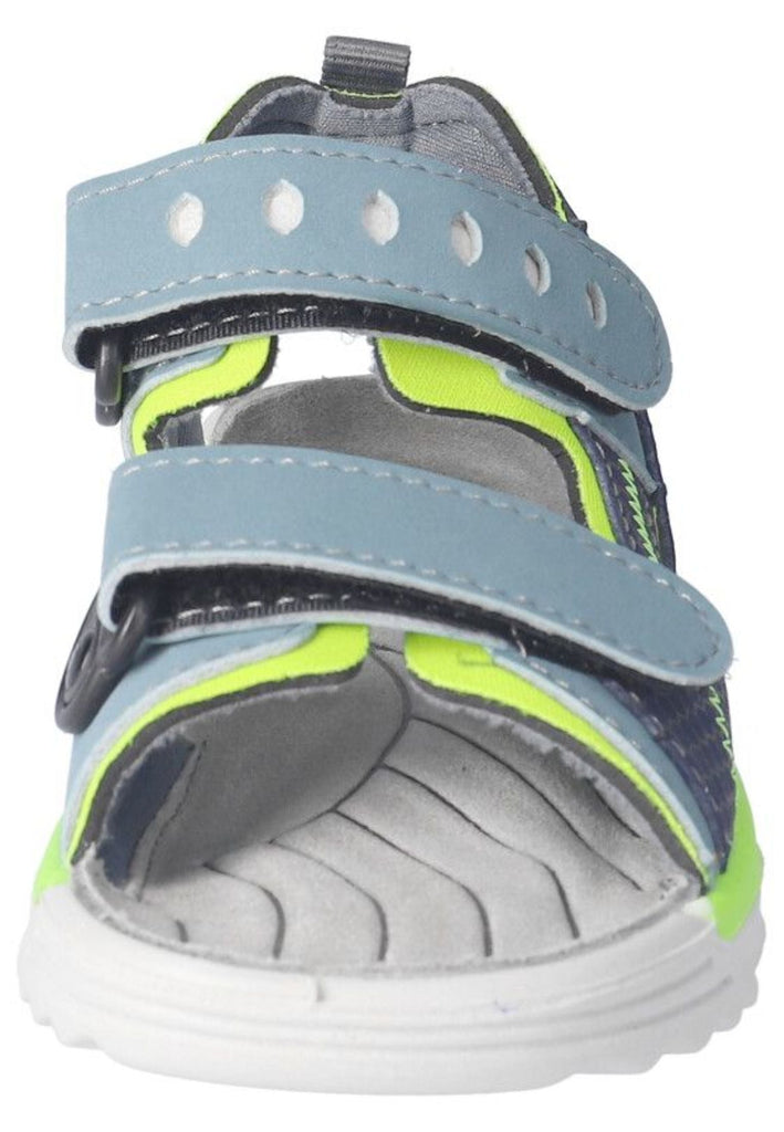 Ricosta Sandalen Lederimitat Blau/Gelb