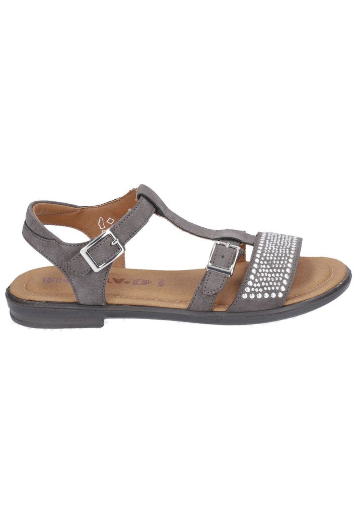 Ricosta Sandalen Lederimitat Dunkelgrau