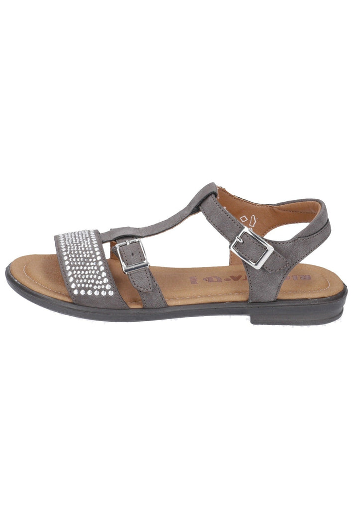 Ricosta Sandalen Lederimitat Dunkelgrau