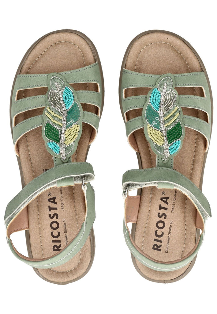 Ricosta Sandalen Lederimitat Hellgrün