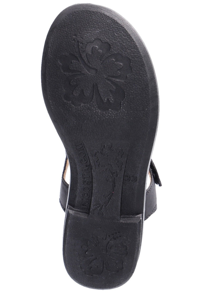 Ricosta Sandalen Lederimitat Schwarz