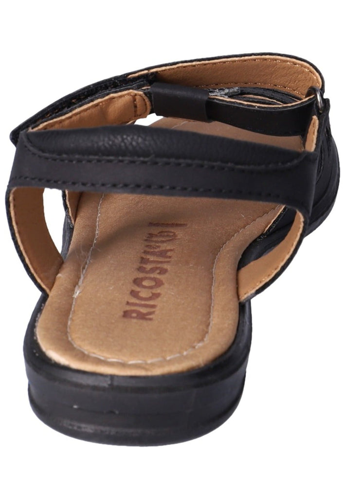 Ricosta Sandalen Lederimitat Schwarz
