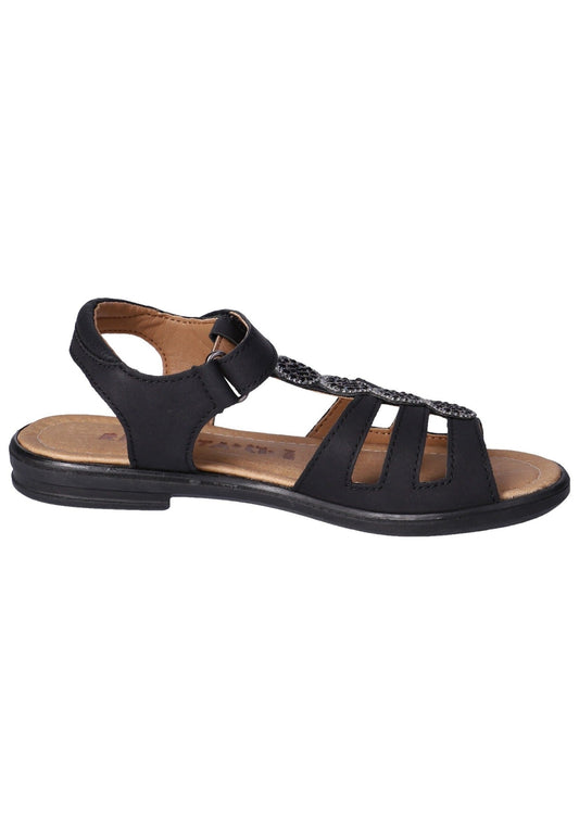 Ricosta Sandalen Lederimitat Schwarz