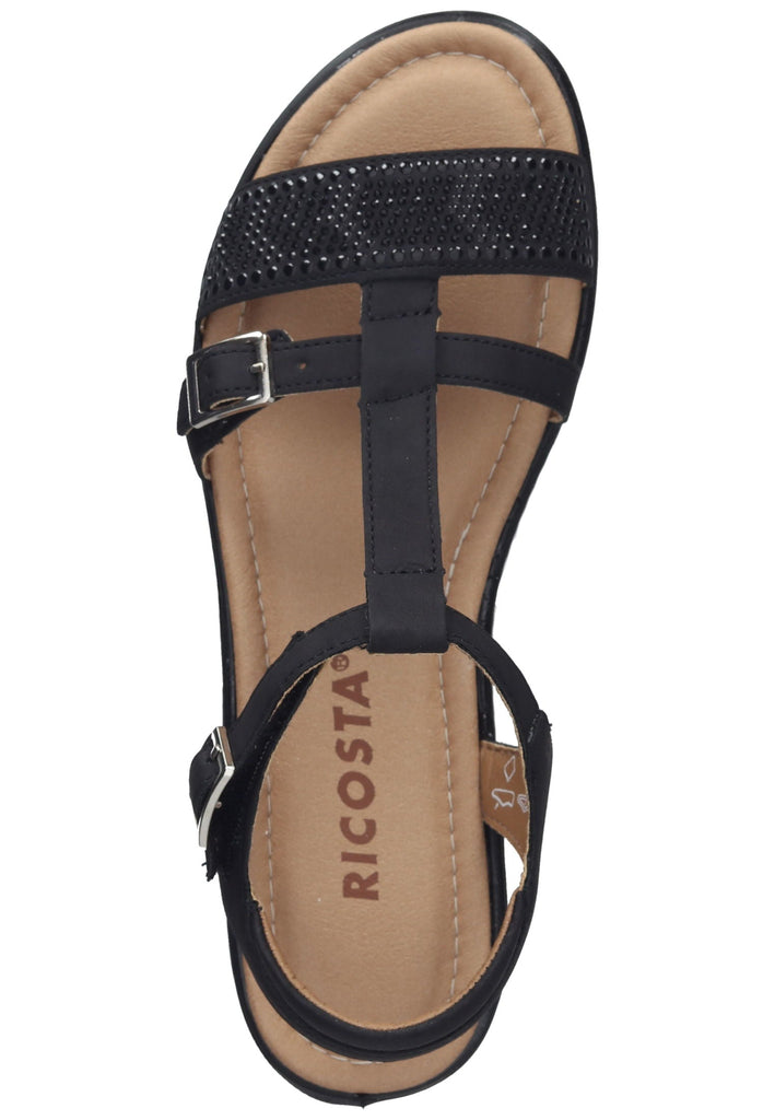 Ricosta Sandalen Lederimitat Schwarz
