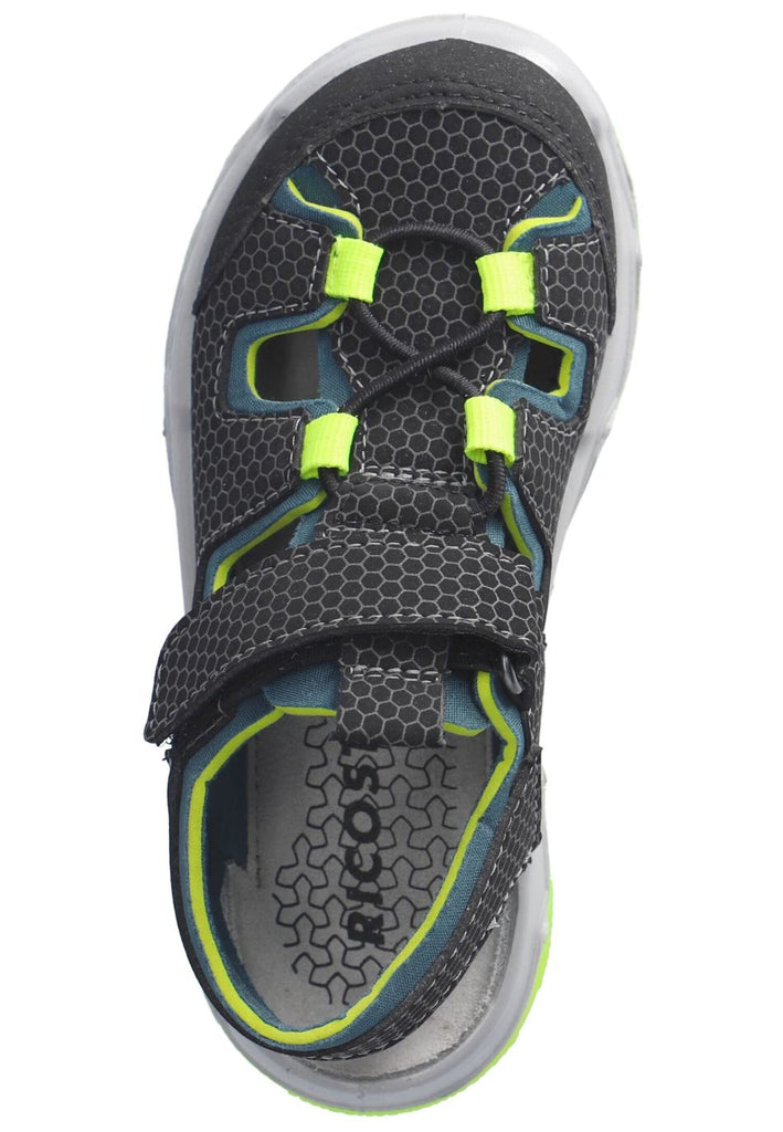 Ricosta Sandalen Lederimitat Schwarz Kombi