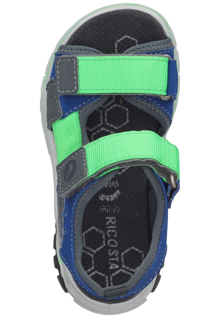 Ricosta Sandalen Lederimitat/Textil Blau/Grau