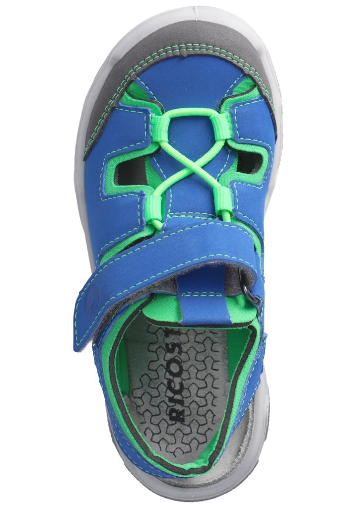 Ricosta Sandalen Lederimitat/Textil Blau/Grün