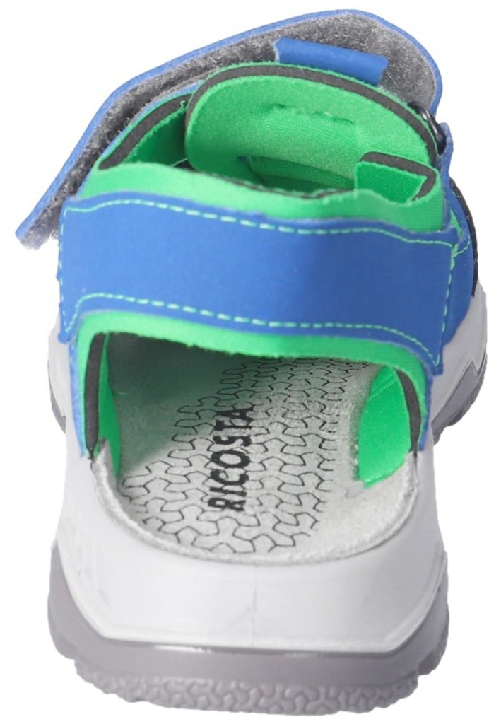 Ricosta Sandalen Lederimitat/Textil Blau/Grün