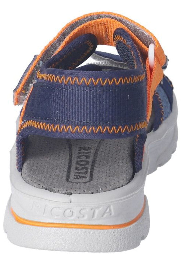 Ricosta Sandalen Lederimitat/Textil Blau/Orange
