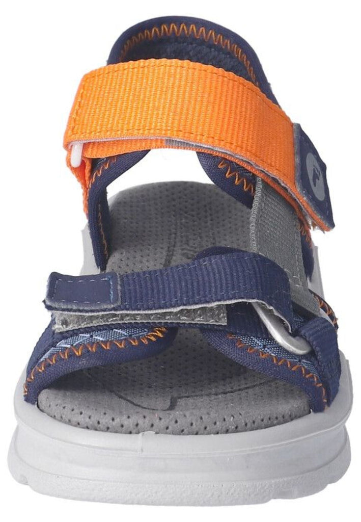 Ricosta Sandalen Lederimitat/Textil Blau/Orange