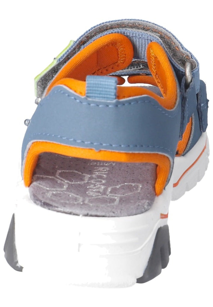 Ricosta Sandalen Lederimitat/Textil Blau/Orange