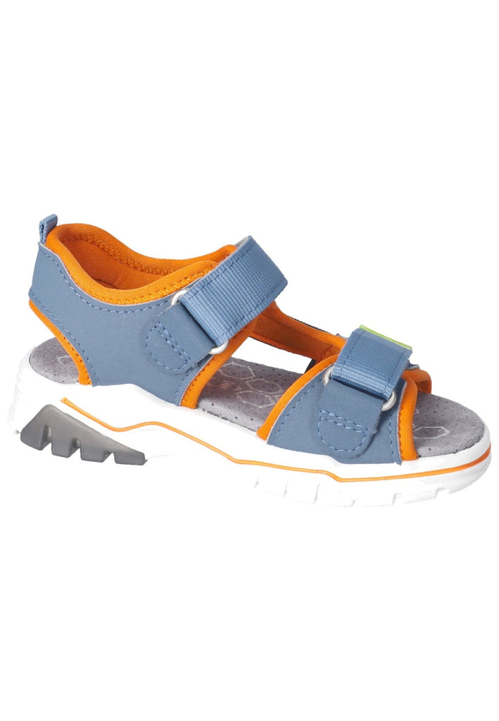 Ricosta Sandalen Lederimitat/Textil Blau/Orange