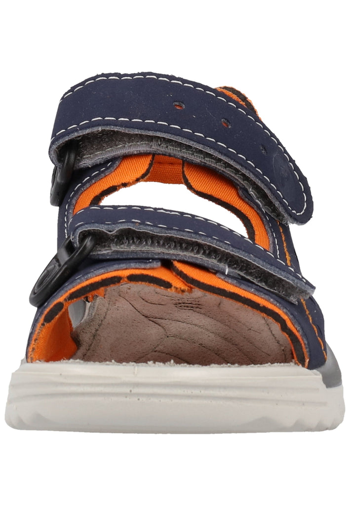 Ricosta Sandalen Lederimitat/Textil Blau/Orange