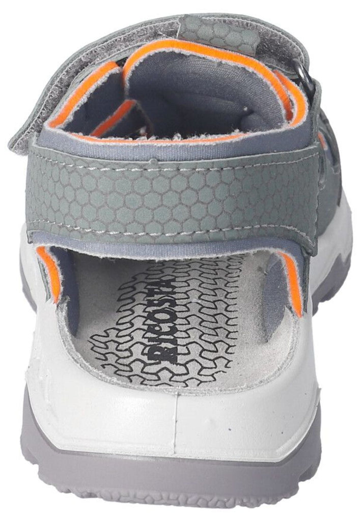 Ricosta Sandalen Lederimitat/Textil Grau/Grün