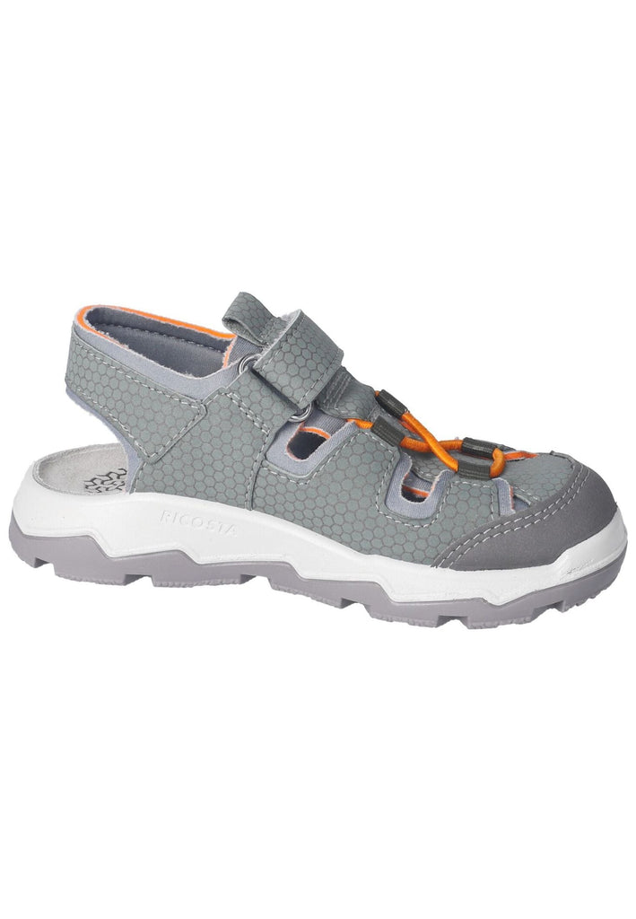 Ricosta Sandalen Lederimitat/Textil Grau/Grün