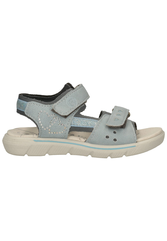 Ricosta Sandalen Lederimitat/Textil Hellblau