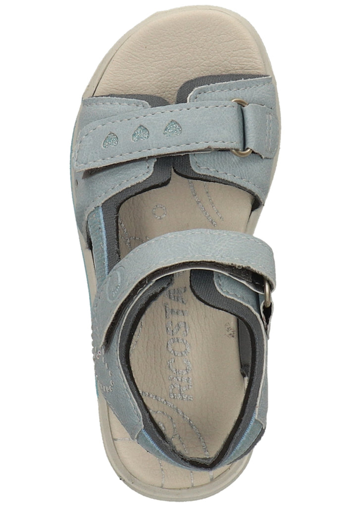 Ricosta Sandalen Lederimitat/Textil Hellblau