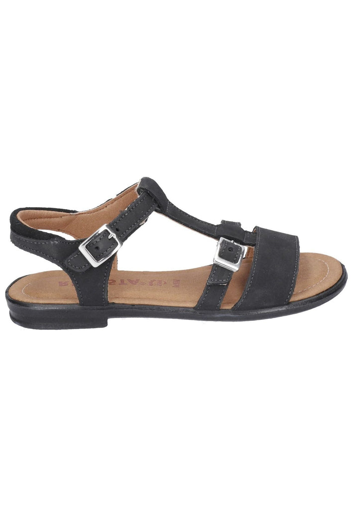Ricosta Sandalen Nubukleder Schwarz