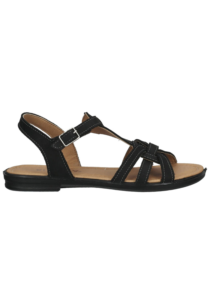 Ricosta Sandalen Nubukleder Schwarz
