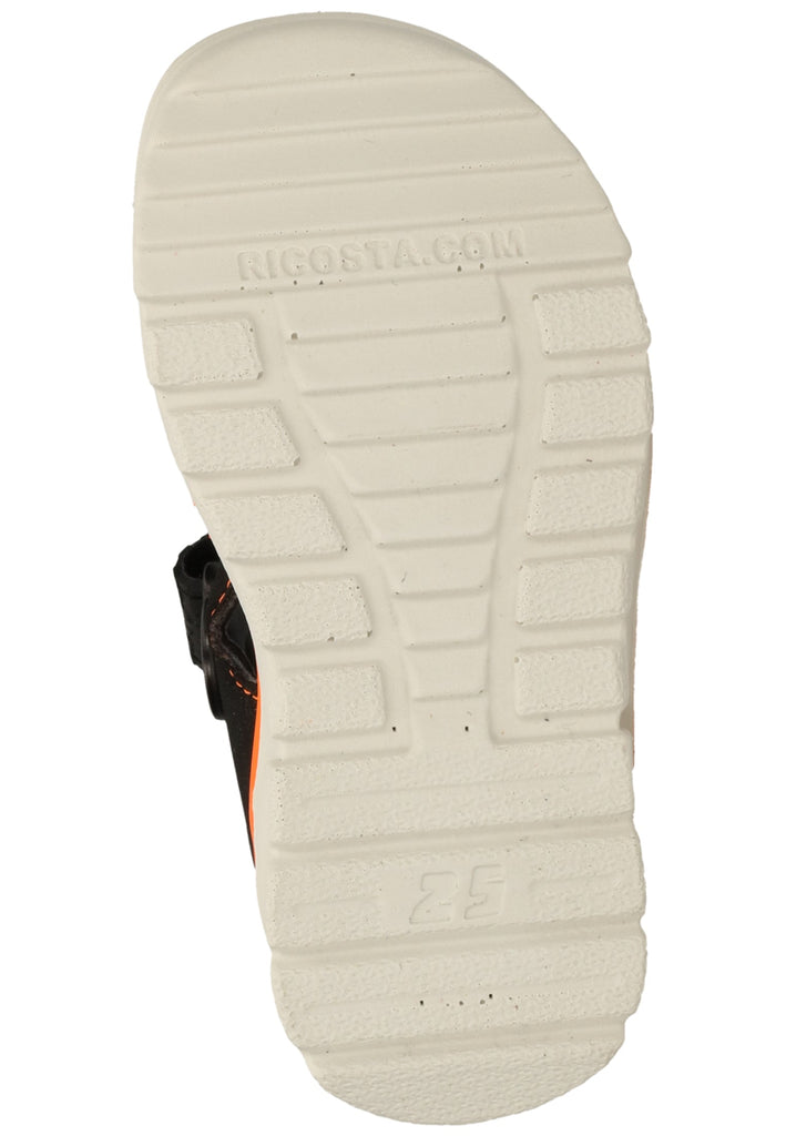 Ricosta Sandalen Synthetik/Textil Schwarz/Orange
