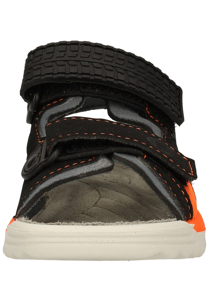 Ricosta Sandalen Synthetik/Textil Schwarz/Orange