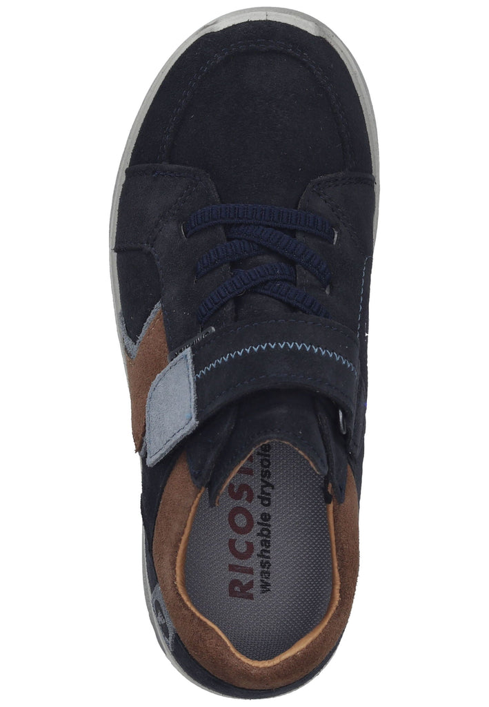 Ricosta Sneaker Leder Dunkelblau/Braun