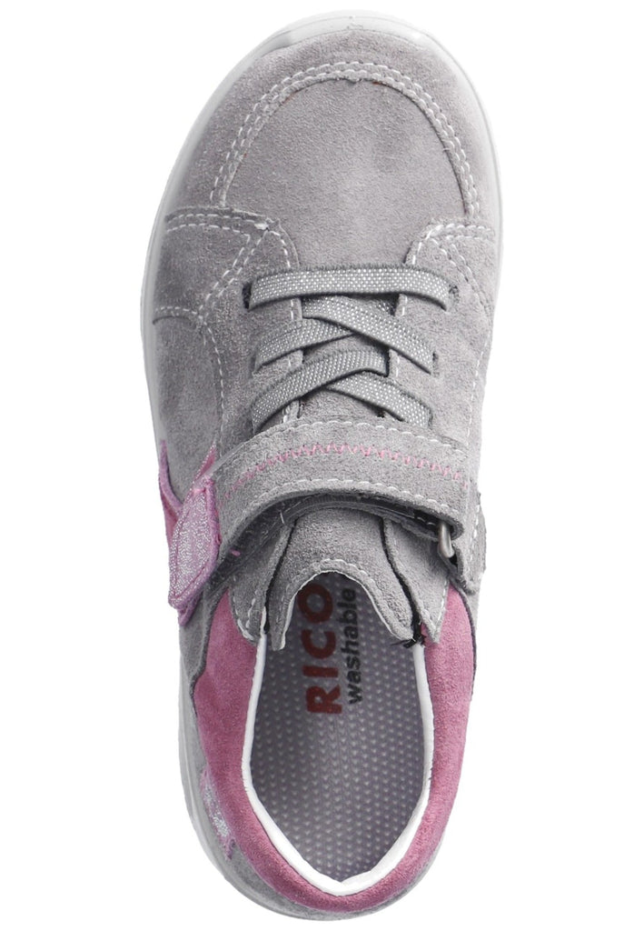 Ricosta Sneaker Leder Grau/Pink