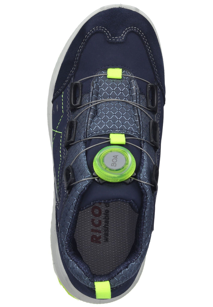 Ricosta Sneaker Leder/Synthetik Dunkelblau/Grün