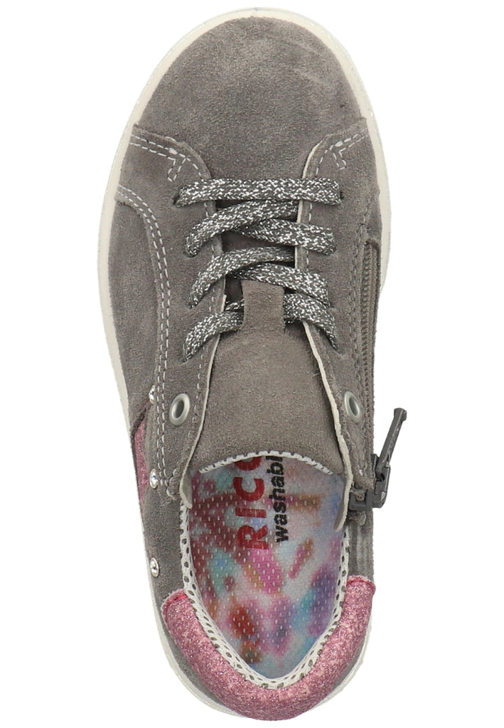 Ricosta Sneaker Leder/Synthetik Grau/Rosa
