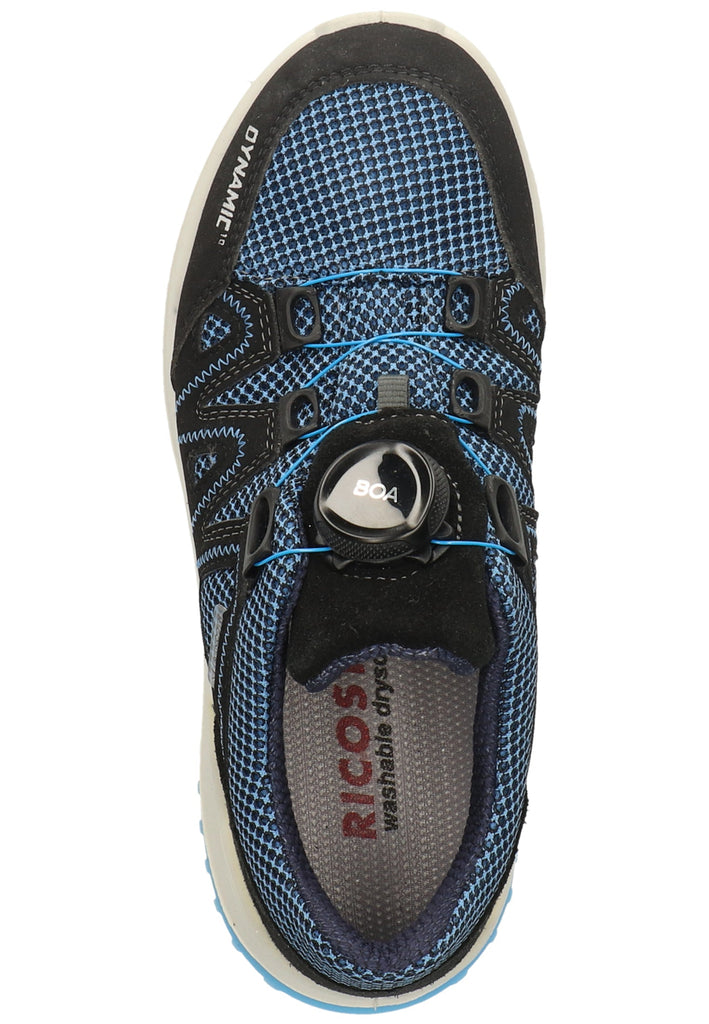 Ricosta Sneaker Leder/Textil Blau/Schwarz