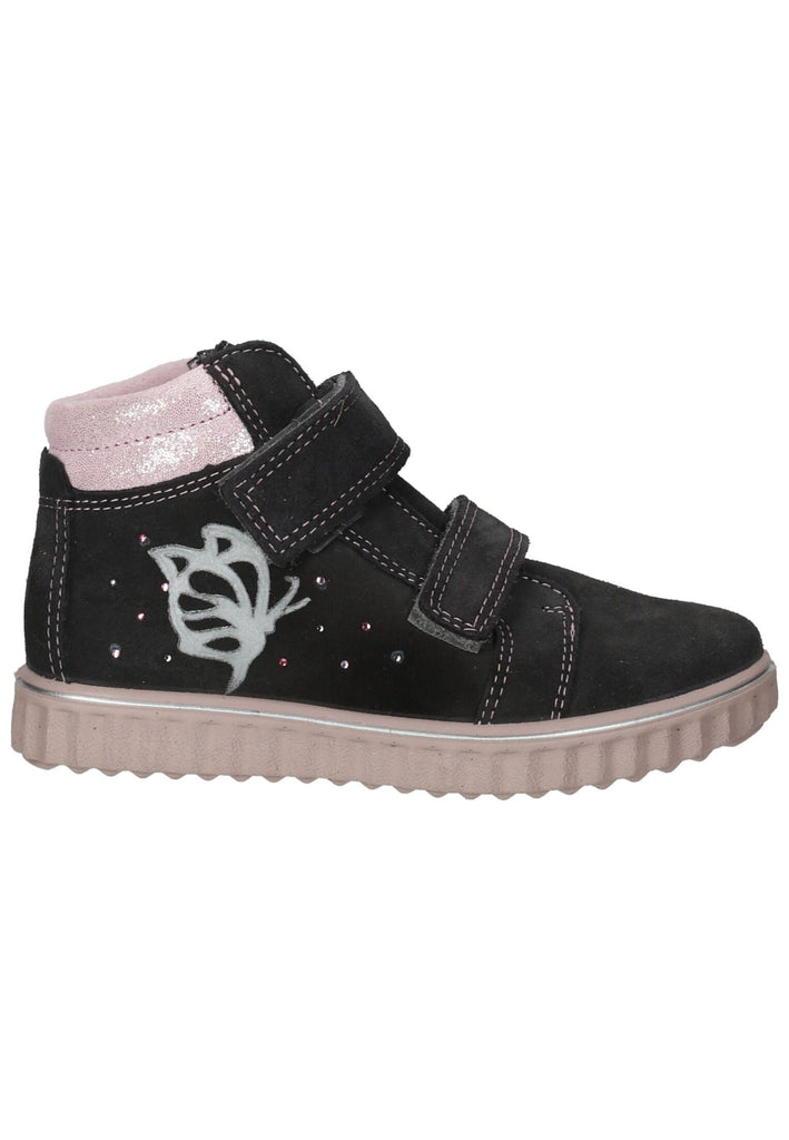 Ricosta Sneaker Leder/Textil Grau/Rosa