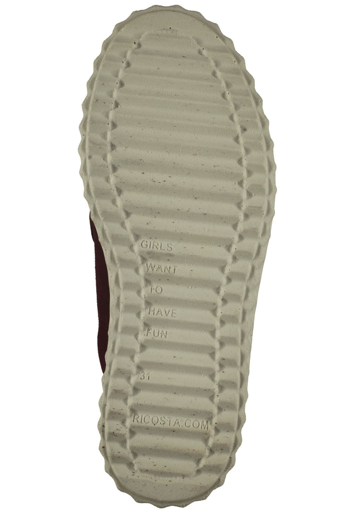 Ricosta Sneaker Leder/Textil Merlot Warmfutter