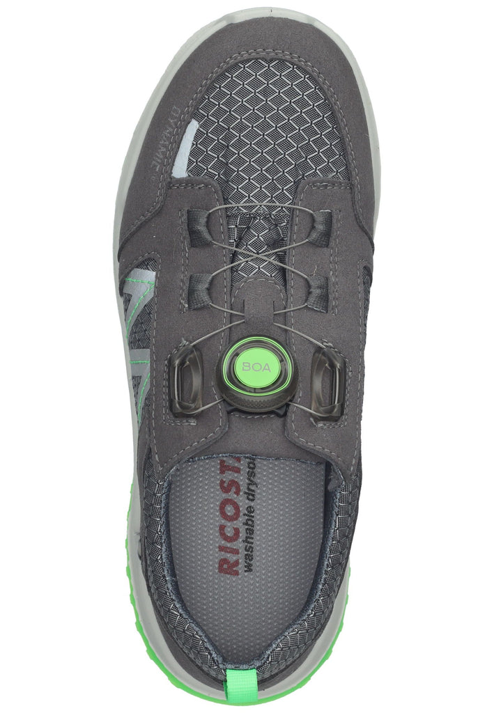 Ricosta Sneaker Lederimitat Grau/Grün