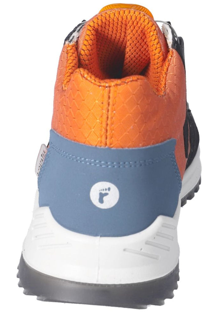 Ricosta Sneaker Lederimitat/Textil Grau/Orange Warmfutter