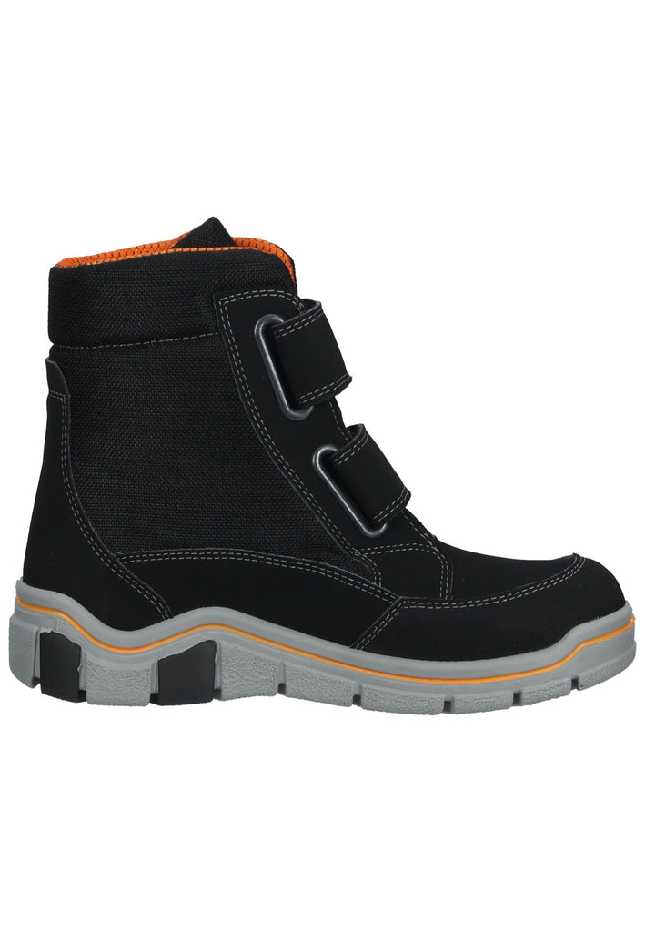 Ricosta Sneaker Lederimitat/Textil Schwarz/Orange Warmfutter