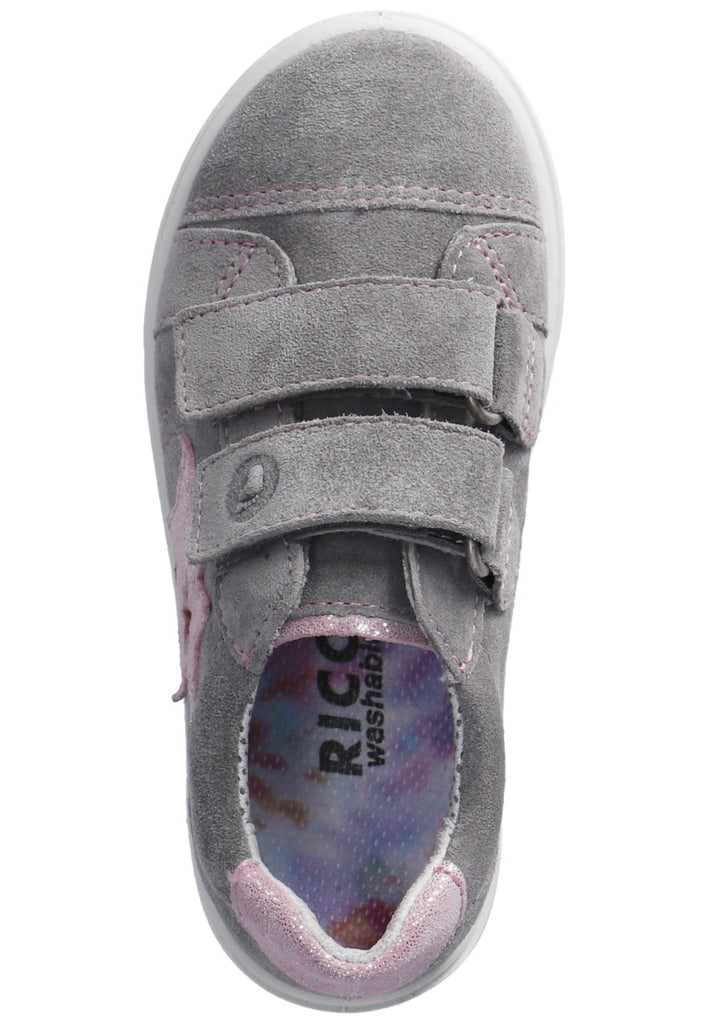 Ricosta Sneaker Veloursleder Grau/Rosa