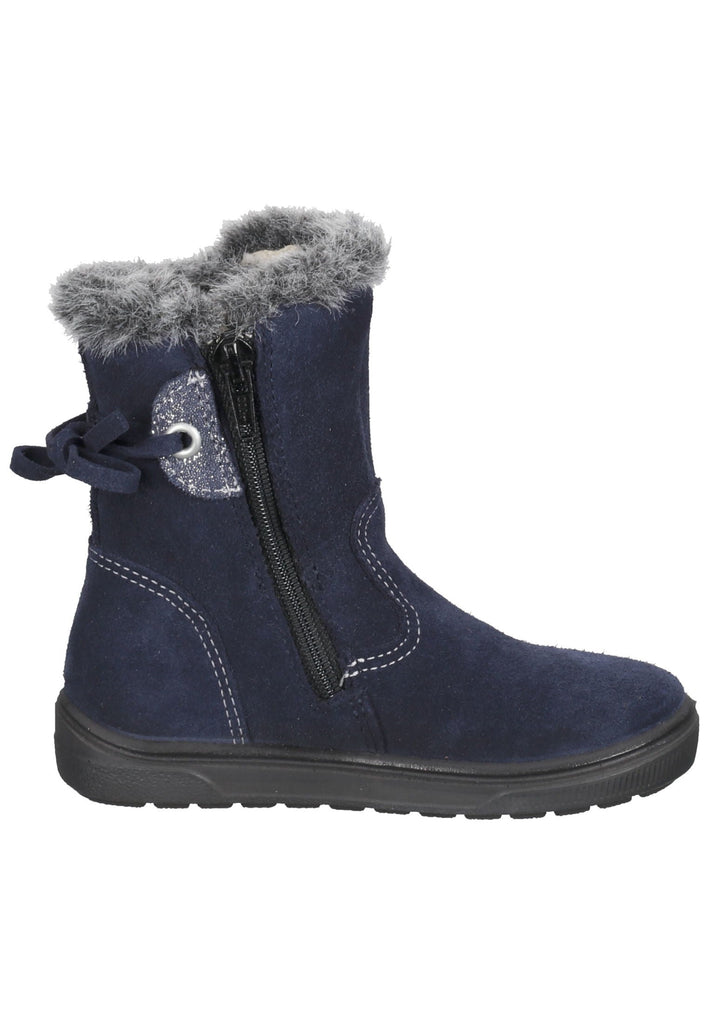 Ricosta Stiefel Leder Dunkelblau Warmfutter
