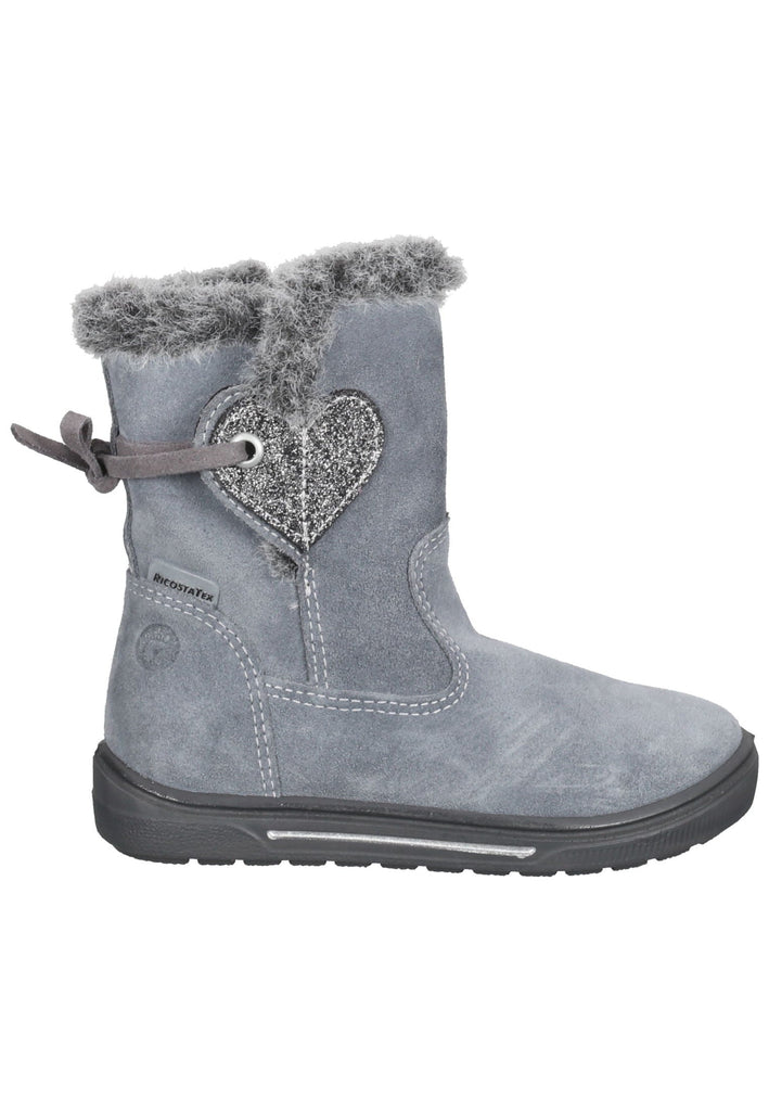 Ricosta Stiefel Leder Grau Warmfutter