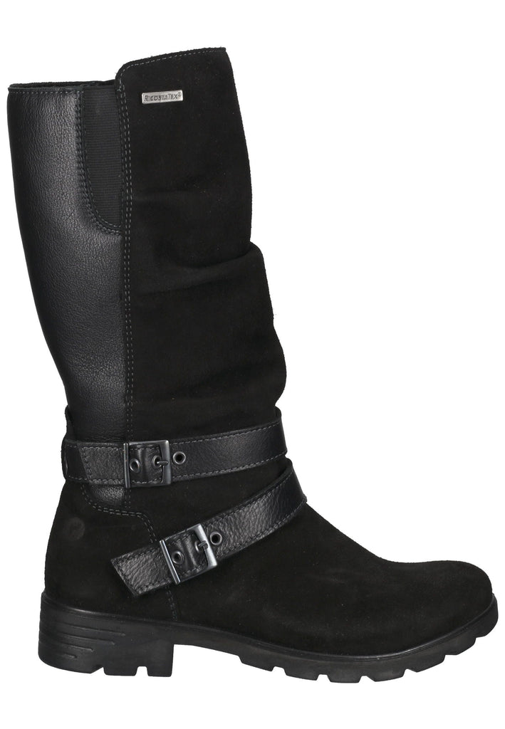 Ricosta Stiefel Leder Schwarz Warmfutter