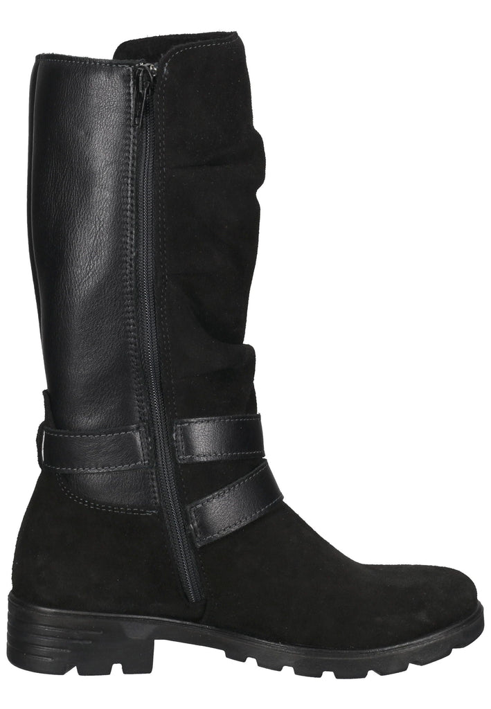 Ricosta Stiefel Leder Schwarz Warmfutter