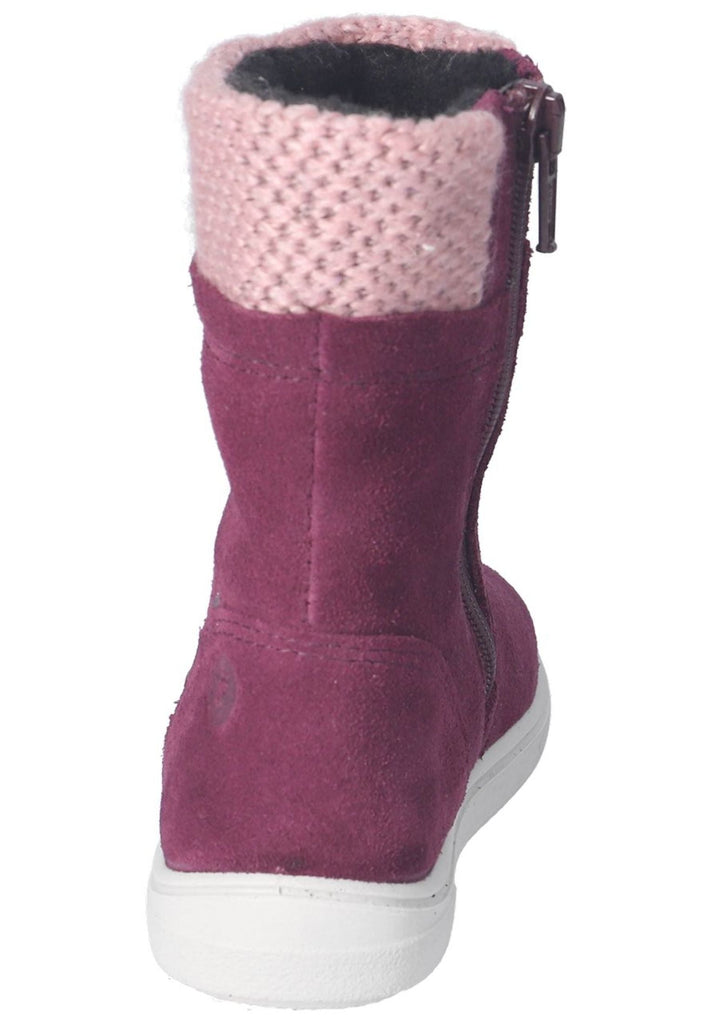 Ricosta Stiefel Leder/Textil Merlot Warmfutter