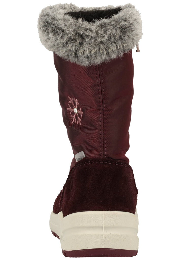 Ricosta Stiefel Leder/Textil Pflaume Warmfutter