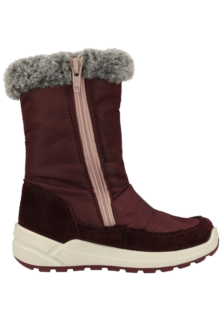 Ricosta Stiefel Leder/Textil Pflaume Warmfutter