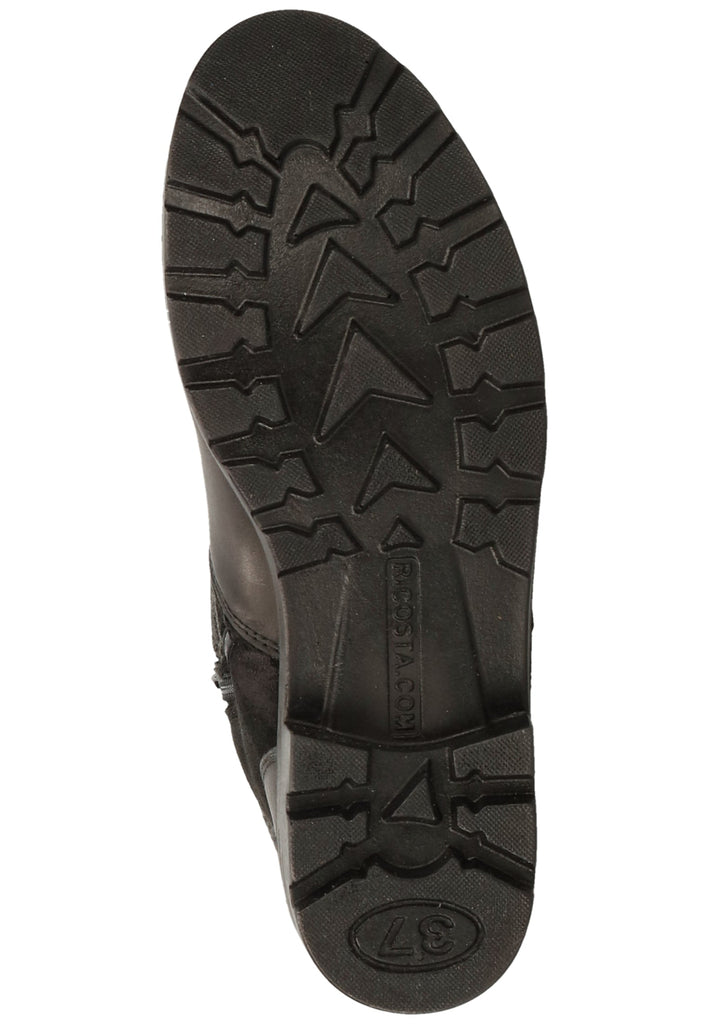 Ricosta Stiefel Leder/Textil Schwarz/Grau