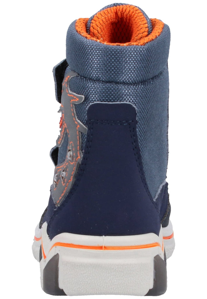 Ricosta Stiefel Lederimitat/Textil Dunkelblau Warmfutter