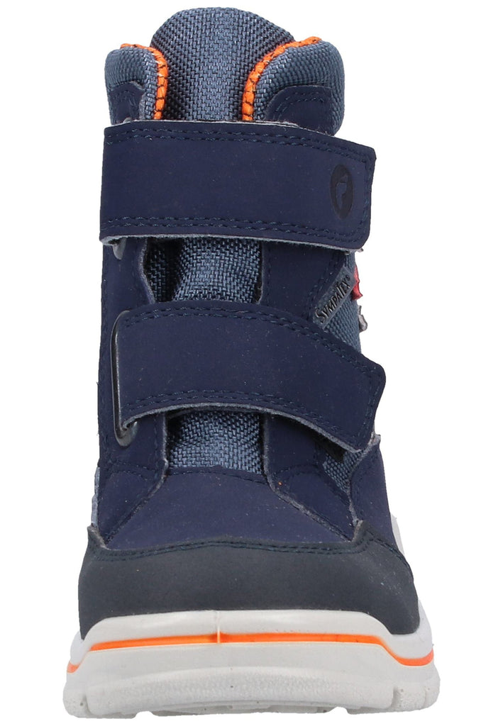 Ricosta Stiefel Lederimitat/Textil Dunkelblau Warmfutter